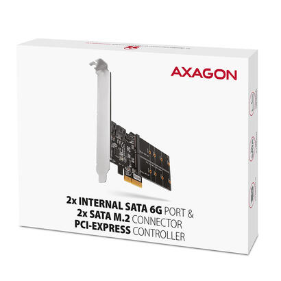 axagon-pces-sa4m2-pcie-controller-2x-internal-sata-6g-port-m2-b-key-tarjeta-y-adaptador-de-interfaz-interno-m2-sata