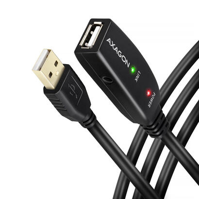 axagon-adr-220-usb-20-a-m-a-f-active-extensionrepeater-cable-20m-kabel-digitaldaten-cable-usb-usb-a-negro