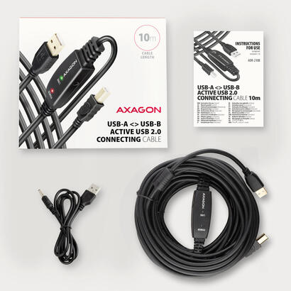 axagon-adr-210b-usb-20-a-m-b-m-active-connectingrepeater-cable-10m-kabel-digitaldaten-cable-usb-usb-a-usb-b-negro