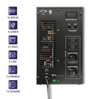 qoltec-53043-uninterruptible-power-supply-on-line-3kva-24kw-lcd-usb
