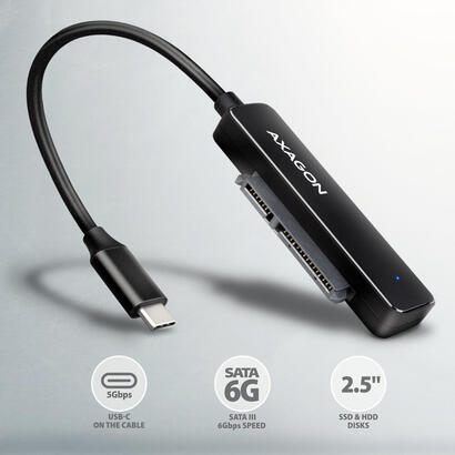 axagon-adsa-fp2c-usb-c-5gbps-sata-6g-25-ssdhdd-slim-adapter-adapter-digitaldaten-tarjeta-y-adaptador-de-interfaz