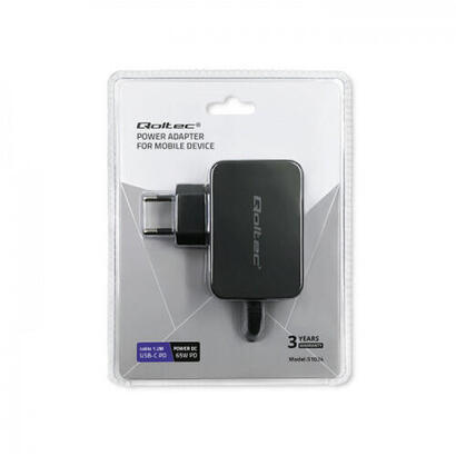 qoltec-51024-cargador-65w-5-20v-3-325a-usb-tipo-c-pd-negro