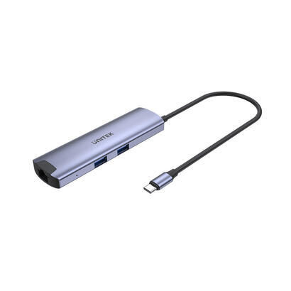 hub-usb-c-unitek-active-5gbps-hdmi-rj-45-pd-100w