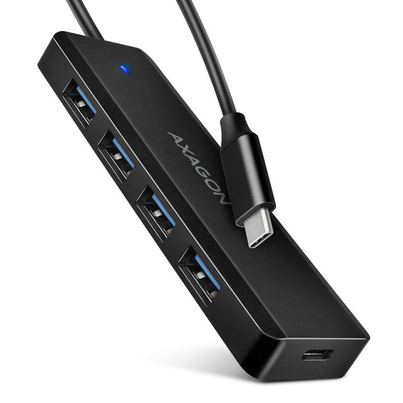 axagon-hue-c1c-superspeed-usb-c-travel-hub-4x-usb-30-20cm-negro