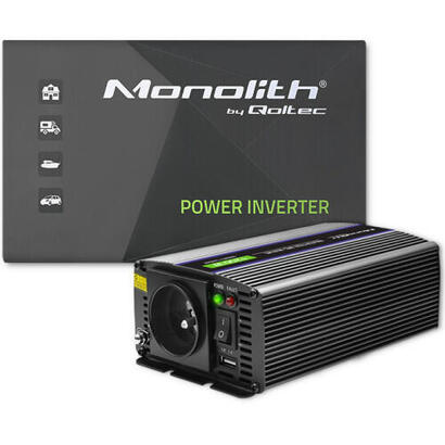 qoltec-51925-monolith-voltage-converter-1200-ms-wave-12v-to-230v-600-1200w-usb