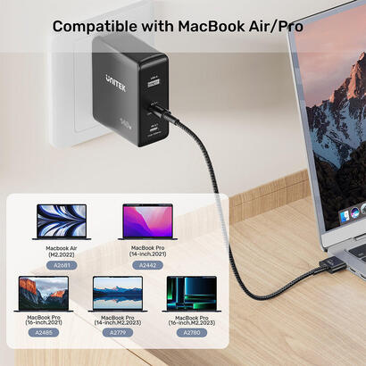 unitek-c14121bk-2m-cable-2m-usb-c-magsafe-140w