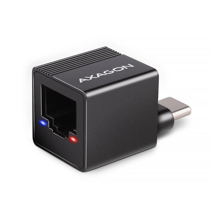 axagon-ade-minic-usb-c-32-gen-1-gigabit-ethernet-mini-adaptador-negro