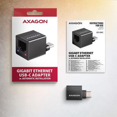 axagon-ade-minic-usb-c-32-gen-1-gigabit-ethernet-mini-adaptador-negro