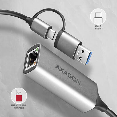 adaptador-axagon-ade-txca-gigabit-ethernet-usb-c-usb-a-titangris