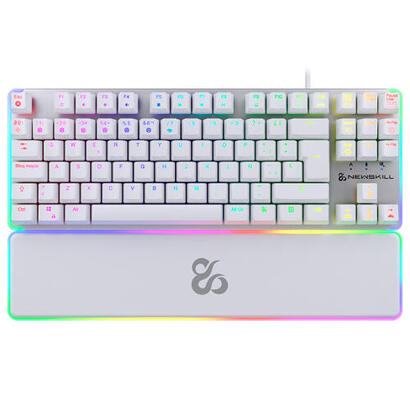 newskill-teclado-gaming-optomecanico-gungnyr-tkl-pro-ivory-rgb-tenkeyless-switch-gateron-intercambiable-blanco