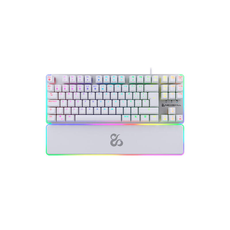 newskill-teclado-gaming-optomecanico-gungnyr-tkl-pro-ivory-rgb-tenkeyless-switch-gateron-intercambiable-blanco