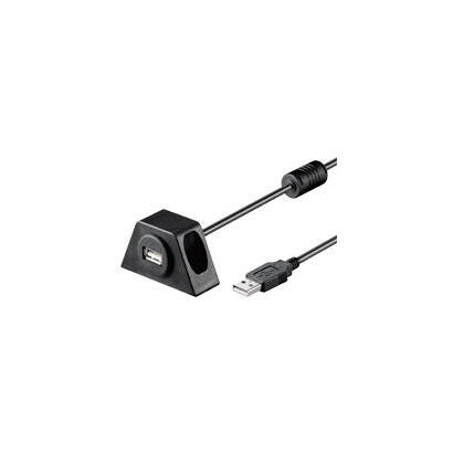 goobay-usb20-aa-200-clip-ii-2m-cable-usb-usb-a-negro