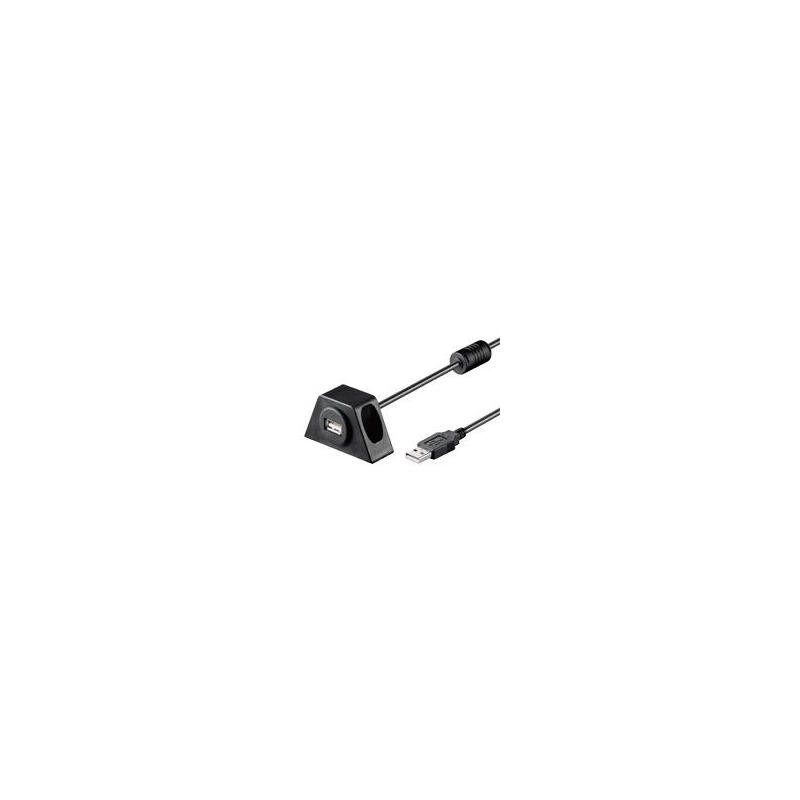 goobay-usb20-aa-200-clip-ii-2m-cable-usb-usb-a-negro