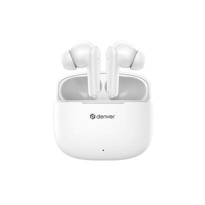 auriculares-denver-twe-48w-inalambrico-blanco
