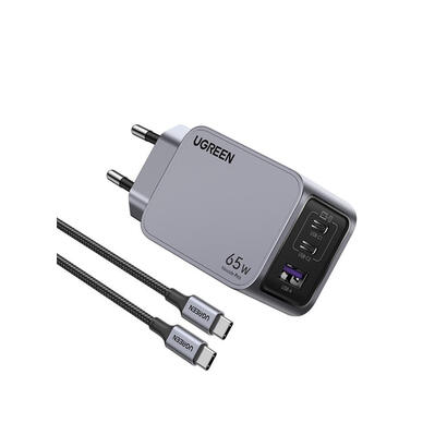 cargador-ugreen-nexode-pro-65w-gan-con-cable-usb-c