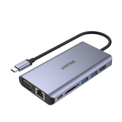 hub-unitek-d1019b-8in1-usb-c-31-power-delivery-100w