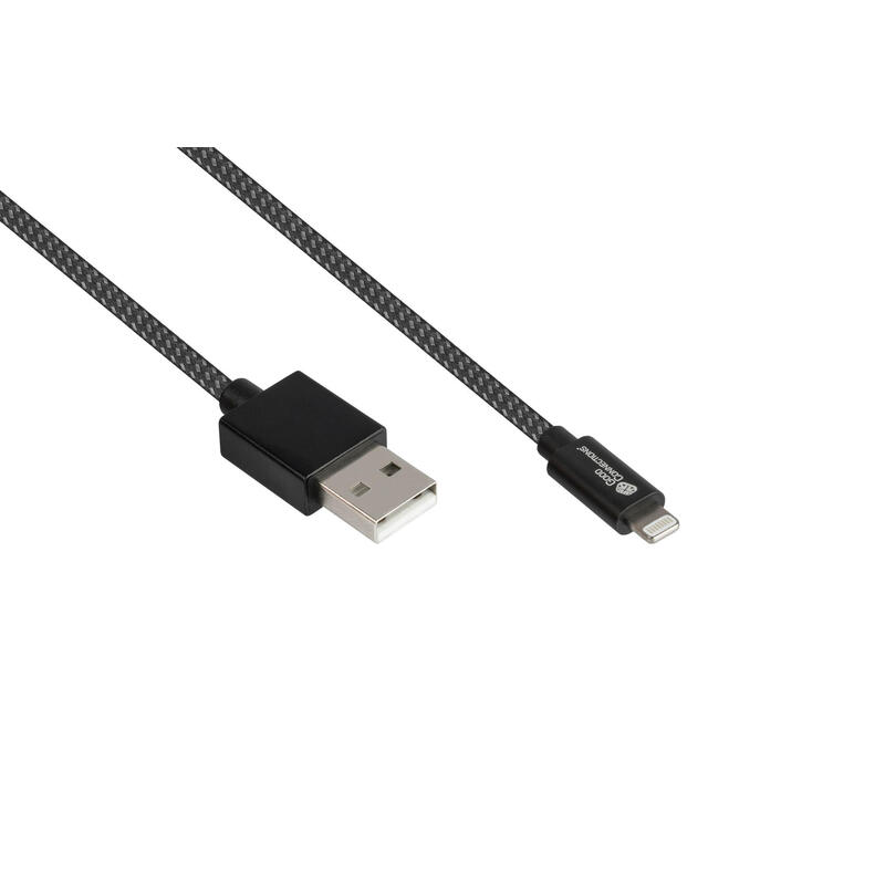 goodconnections-usb-a-20-lightning-st-st-05m-ladecable-textilmantel-12w-schwarz