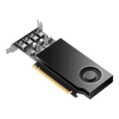 pny-nvidia-a400-4gb-gddr6-64-bit-low-profile-pcie-40-x8-single-slot-4-x-mini-displayport-14a-50w-lp-bracket-4-x-mdp-to-dp-adapte