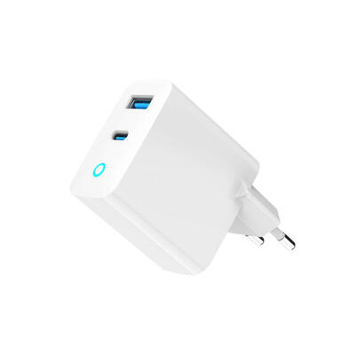 gembird-2-port-65w-gan-usb-fast-charger-led-white