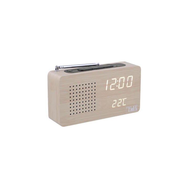 tnb-joy-radio-despertador-led-fm-efecto-madera tnb-joy-radio-despertador-led-fm-efecto-madera