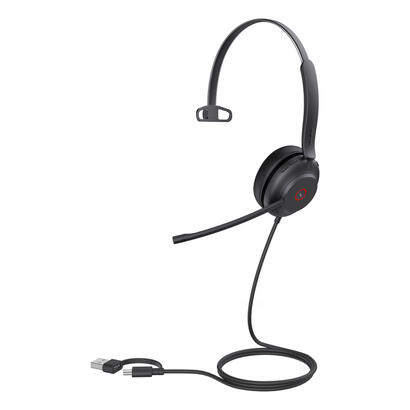 auriculares-yealink-uh37-mono-uc-alambrico-diadema-usb-type-c-usb-type-a-negro