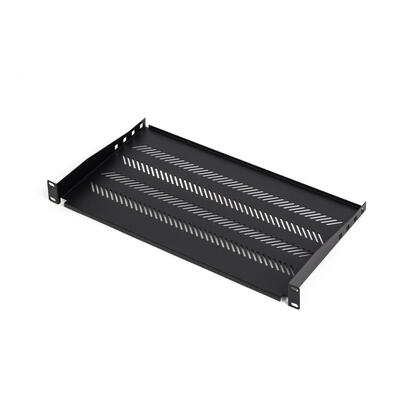 1u-fixed-shelf-19-depth-250-mm-load-capacity-15-kg-mounting-at-2-points-screws-included-black-ral-9005