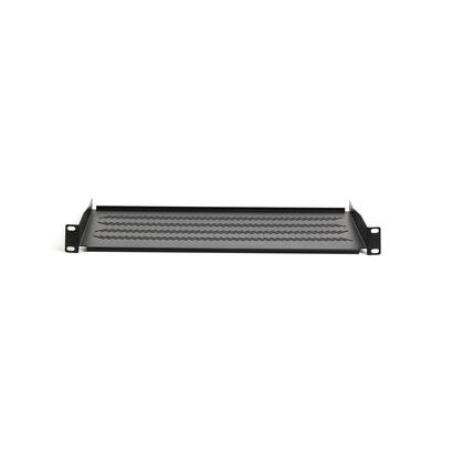 1u-fixed-shelf-19-depth-250-mm-load-capacity-15-kg-mounting-at-2-points-screws-included-black-ral-9005