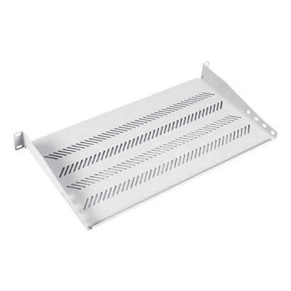 1u-fixed-shelf-19-depth-250-mm-load-capacity-15-kg-mounting-at-2-points-screws-included-grey-ral-7035