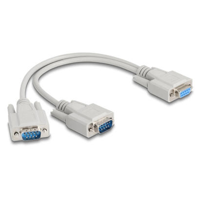 delock-adaptador-y-cable-d-sub-h-2x-m-con-schrauben-30cm