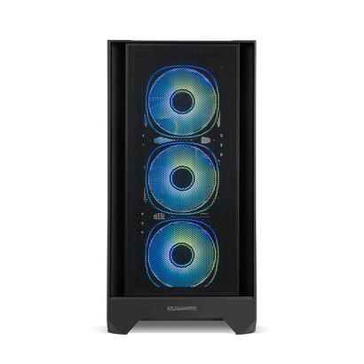 caja-pc-hummer-plasma-atx-panel-frontal-mesh-cristal-templado-4x-ventiladores-argb-preinstalados-usb-c-y-30-negro