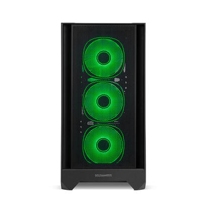 caja-pc-hummer-plasma-atx-panel-frontal-mesh-cristal-templado-4x-ventiladores-argb-preinstalados-usb-c-y-30-negro