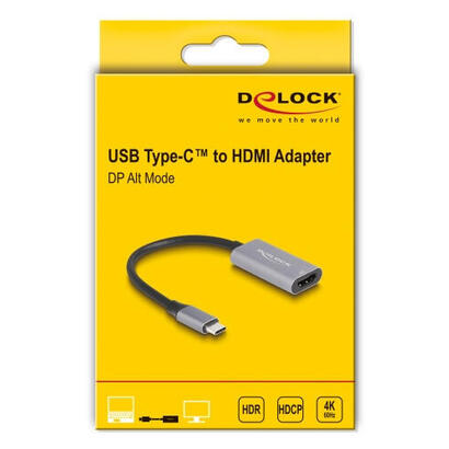 cable-delock-60020-hdmi-015-m-hdmi-tipo-a-estandar-usb-tipo-c-negro-gris