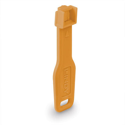lindy-cerradura-de-puerto-rj45-10-piezas-con-llave-naranja-codigo-naranja-47879