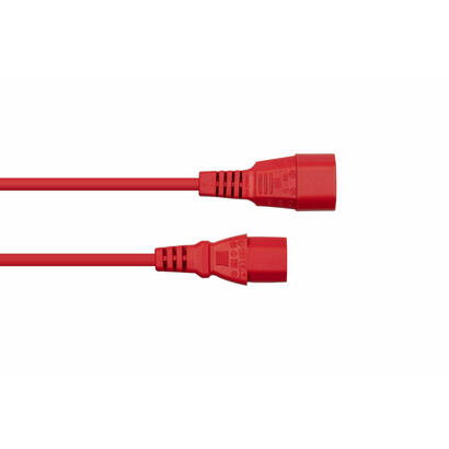 kabelmeister-sk1430-r050-cable-de-transmision-rojo-5-m-iec-c14-iec-c13