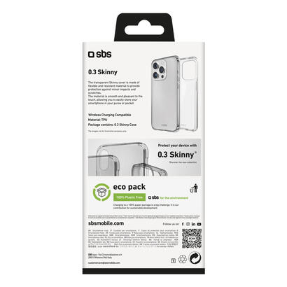 sbs-teskinip1661pt-funda-para-iphone-16-pro-16-cm-63-transparente