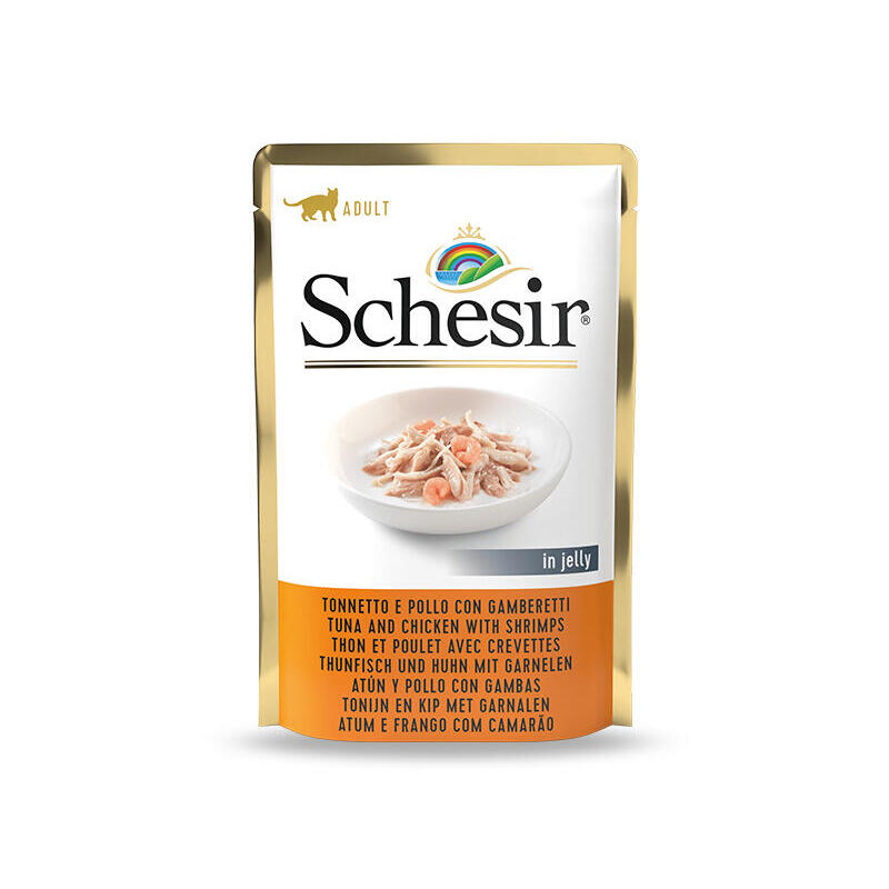schesir-tuna-and-chicken-with-shrimp-in-jelly-wet-cat-food-85g schesir-tuna-and-chicken-with-shrimp-in-jelly-wet-cat-food-85g