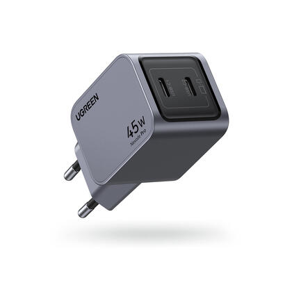 ugreen-nexode-pro-45w-dual-usb-c-gan-fast-charger-eu-gray