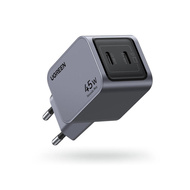 ugreen-nexode-pro-45w-dual-usb-c-gan-fast-charger-eu-gray ugreen-nexode-pro-45w-dual-usb-c-gan-fast-charger-eu-gray