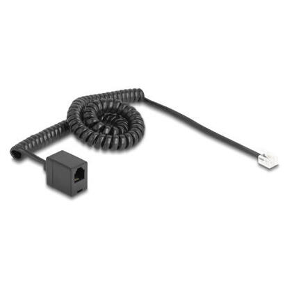 delock-telefoncable-spiralcable-rj11-stecker-zu-rj11-buchse-schwarz-3-m
