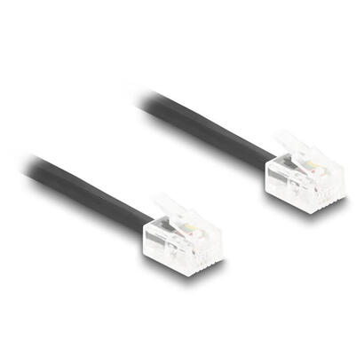 delock-90224-cable-telefonico-en-espiral-rj11-macho-a-rj11-macho-negro-3-m
