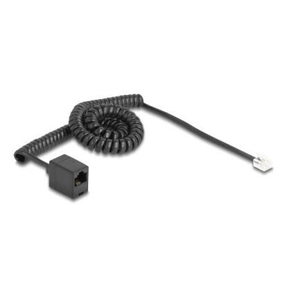 delock-telefoncable-spiralcable-rj11-stecker-zu-rj45-buchse-schwarz-3-m