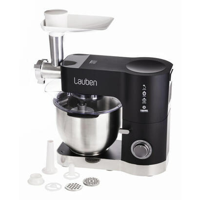 robot-de-cocina-lauben-lbnkm1200bc-1200-w-55-l-negro-acero-inoxidable