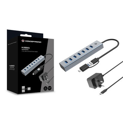 hub-usb-30-conceptronic-hubbies21gp-7-puertos-usb-c-a-7xusb-a-con-alimentador