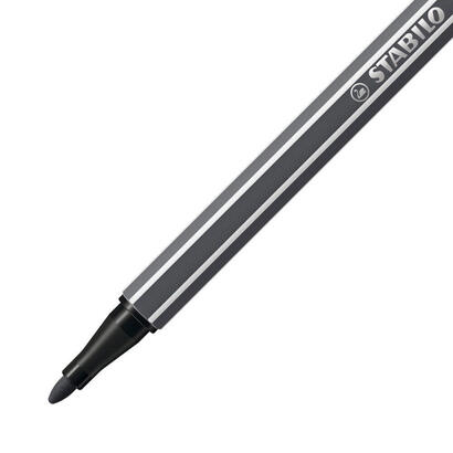 stabilo-rotulador-pen-68-gris-intenso-caja-10-ud