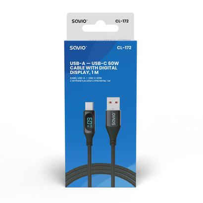 usb-cable-60w-cl0172-1m-savio