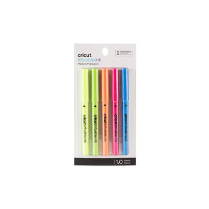 cricut-2006258-rotulador-fino-azul-verde-naranja-rosa-amarillo-5-piezas