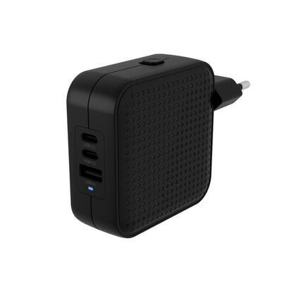 catgador-targus-hyperjuice-gan-70-vatios-power-delivery-30-pps-quick-charge-30-3-conectores-de-salida-2-usb-c-usb-negro