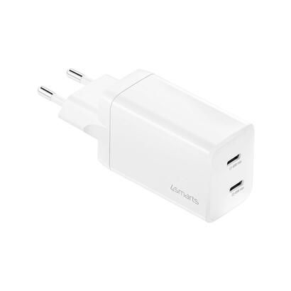 cargador-4smarts-pdplug-dual-45w-gan-2c-blanco