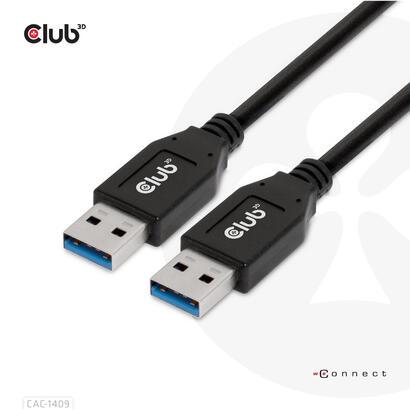 club3d-cac-1409-cable-usb-usb-32-gen-2-31-gen-2-05-m-usb-a-negro