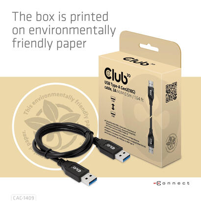club3d-cable-usb-typ-a-gen2-05m-10-gbps-m-m-retail